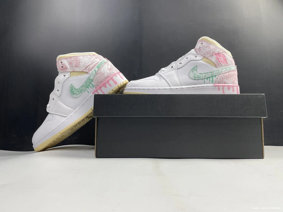 Rep Husky Youthful Mid DD1666- Paint Jordan1 Drip 3729 1013
